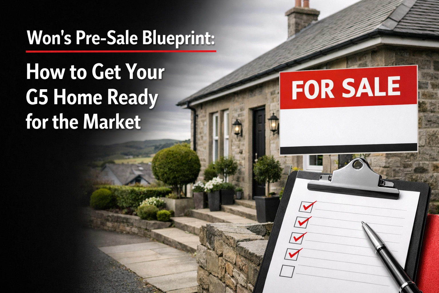 Won’s Pre-Sale Blueprint: How to Get Your G5 Home Ready for the Market